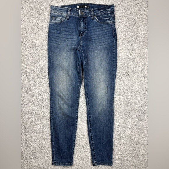 Kut from the Kloth Jeans Womens 6 Donna High Rise Skinny Dark Concert Party - Picture 1 of 5